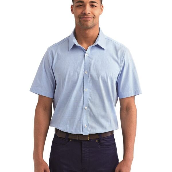 Microcheck Gingham Cotton Shirt Thumbnail